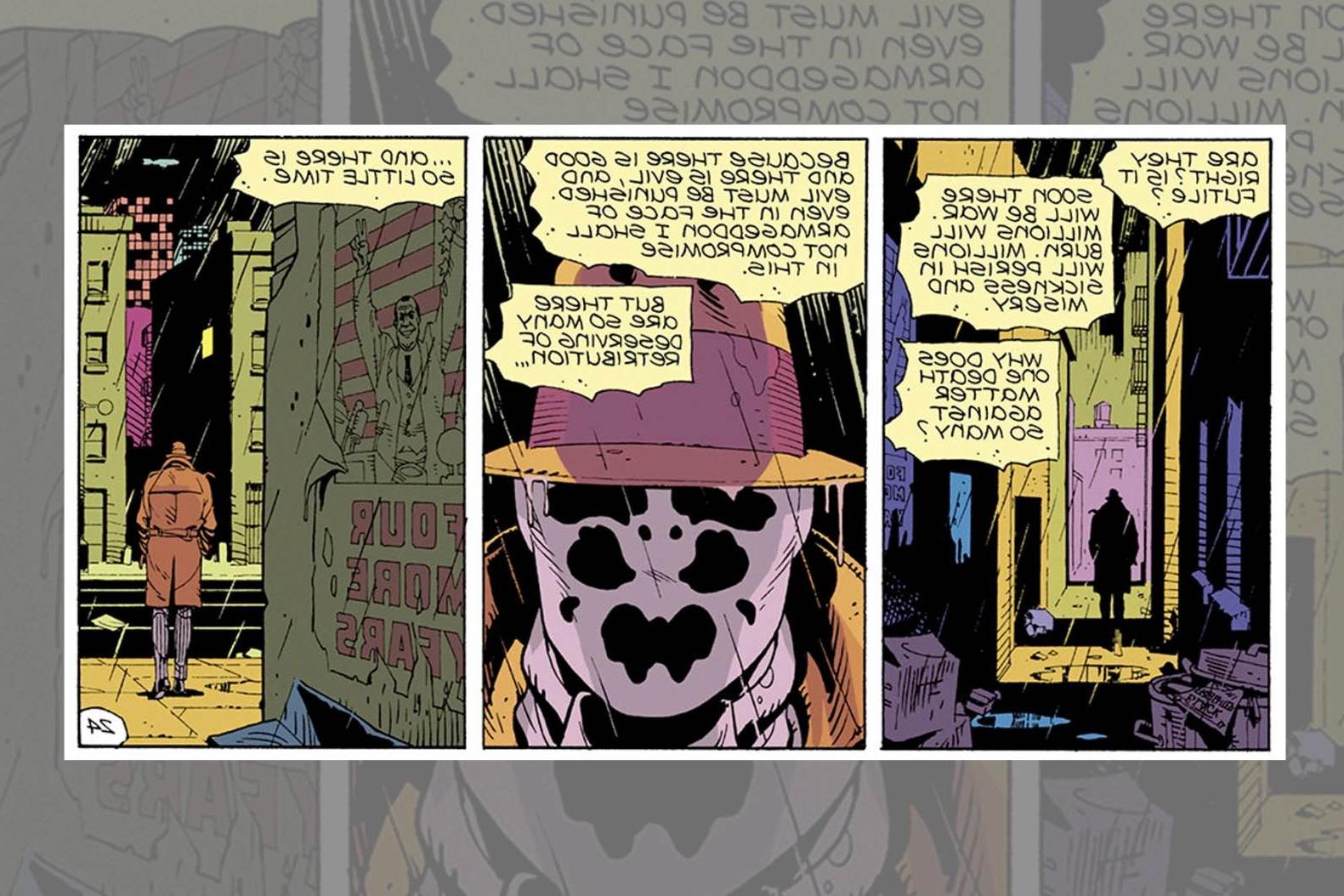 Panel from Watchmen comic.